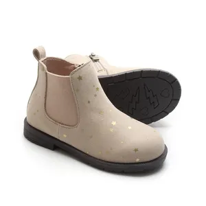 Shenzhen China Suppliers Eco-friendly Material Genuine Leather Shoes Kids Shoes Boot For Girls