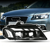 Ensemble de phares LED de style RS pour Audi A4 B8 2008-2012, clignotants séquentiels, lentille de projecteur, plug and play
