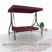 Fauteuil suspendu moderne en tissu pour l'extérieur, deux places, design panier suspendu
