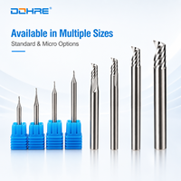 DOHRE nouveau design carbure simple cannelure une lame en aluminium fraise outils de fraise en bout