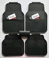 Juego de 4 Alfombrillas Universales Marcan Premium 3D, Duraderas, Transpirables, de Tela y Goma, Color Negro, 10 mm de Grosor, Protectoras para Todas las Estaciones