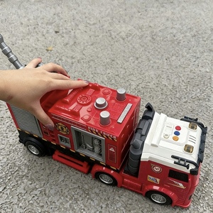 <span class=keywords><strong>Camion</strong></span> <span class=keywords><strong>de</strong></span> pompiers à eau en plastique ABS pour garçons, jouet avec lumières et sons, à inertie, articulations mobiles, véhicule <span class=keywords><strong>de</strong></span> sauvetage - Product Image 6