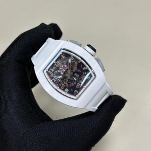 Montre mécanique de luxe pour homme, design de créateur, en céramique blanche YRM011, qualité supérieure d'usine - Product Image 2