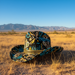 Sombrero Vaquero Unisex Genérico de Paja y Fieltro para Verano, Casual, para Baile, Festivales, Aire Libre, Adulto, TX - Product Image 2