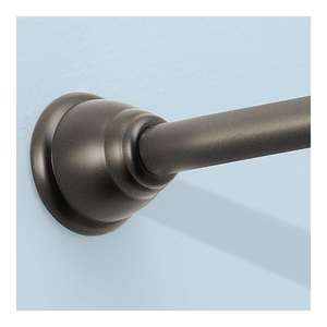 Tringle de Douche Noire Réglable pour Salle de Bain 43-73 Pouces, Tringle à Rideau de Douche Noir Mat - Product Image 3