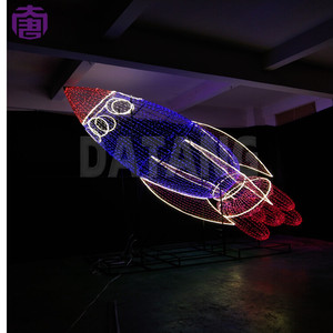 ไฟ LED รูปทรงเครื่องบิน สำหรับตกแต่งภายนอกอาคาร กันน้ำ เหมาะสำหรับสวน สนามหญ้า ตกแต่งวันคริสต์มาส และเทศกาลต่างๆ - Product Image 5