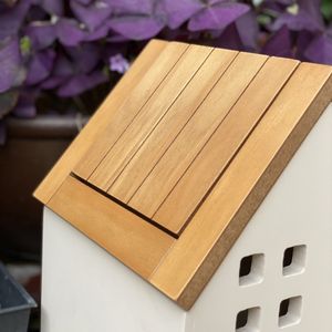 Vente chaude Maison En Forme De Village Cabine <span class=keywords><strong>Poubelle</strong></span> Couverture Tournante Table De Maquillage Seau De Stockage <span class=keywords><strong>Poubelle</strong></span> En Bois Décorative - Product Image 4