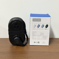 Multiprise de voyage USB-C PD 20W avec prise US, 4 prises CA, station de charge de bureau avec rangement de câbles intégré pour ordinateur portable, téléphone et tablette