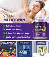 Gommes à la mélatonine pour un sommeil profond et une relaxation optimale - Complément alimentaire végétalien, Gommes de soutien au sommeil à base de plantes, Directement de l'usine