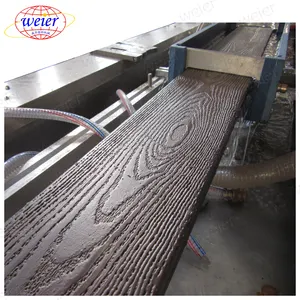 Kayu polimer komposit wpc profil lini produksi/wpc decking ekstrusi mesin/teras papan kembar extruder membuat mesin