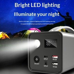 Lampu LED Mini Portabel Jump Starter Mobil Kompatibel Baterai Eksternal dengan Senter Harga Pabrik Generator Panel Surya - Product Image 6