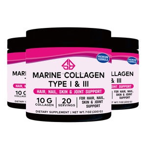 Colágeno Marino OEM en Polvo, Suplemento Herbal de Origen Animal (Alimentado con Pasto), Apto para Cetonas, para la Salud del Cabello, Piel, Uñas y Articulaciones en Adultos, 200g - Product Image 5