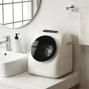 Lave-linge et sèche-linge intégré compact et portable, lave-linge à tambour pour le nettoyage des chaussettes, des sous-vêtements, des vêtements pour bébé - Product Image 3