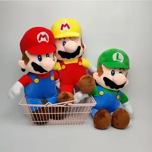 Mix en gros 8 "plus populaire Anime dessin animé Figure Luigi Mario peluche poupées enfants jouets