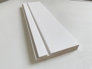 Wholesale 1x4 1x6 1x8 <b>White</b> Primed Radiata Pine <b>Wall</b> Mould Decor S3S Trim Edge Glued <b>Board</b> with Groove - Product Image 3