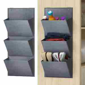 Wall Mounted Hanging Organizer 2 Pack <b>Shoes</b> Rack Store Pairs of Plus-Size Sneakers Boots <b>Shoes</b> Holder Door <b>Shoe</b> Hangers - Product Image 1