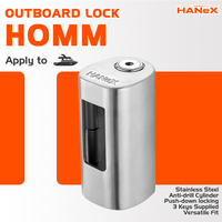 Verrou de moteur hors-bord pour kayak, en acier inoxydable, robuste, à glissière, pour bateau, yacht et kayak