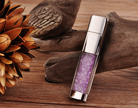 Memoria USB 2.0 con Forma de Corazón, Material de Cristal, Hermosa Memoria USB Personalizada con Diamantes, 16G 32G con Múltiples Capacidades