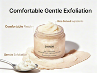 Soins de la peau coréens pour tous les types de peau Gommage blanchissant au riz et à la crème au miel Enlever les peaux mortes Exfoliant au riz Gommage nettoyant pour le visage