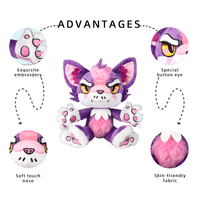 Juguete de Peluche Personalizado de Fábrica, Figuras de Acción de Peluche, Peluche de Animal Personalizado, Animal de Peluche