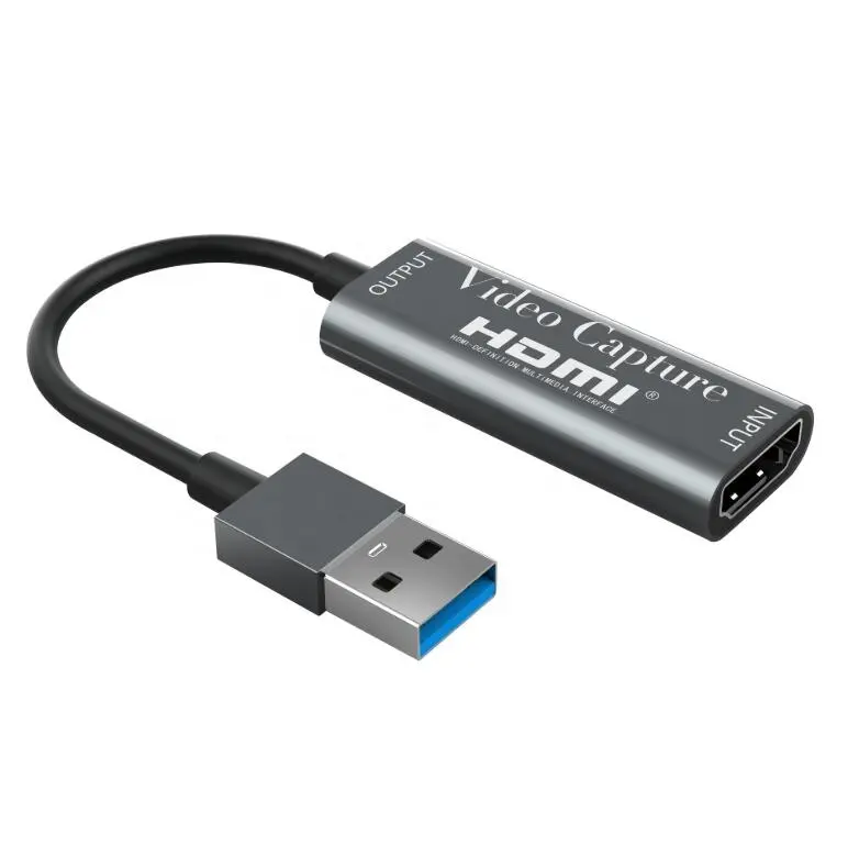 Игра потоковое видео в реальном времени записи Hdmi Карта видеозахвата 1080P HD USB 3,0 к Hdmi видео карта захвата с кабелем для ТВ