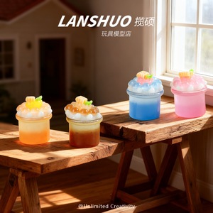 ชุดงานฝีมือเรซิ่นเค้กผลไม้เรืองแสง 3 มิติ Lanshuo สำหรับทำเครื่องประดับ DIY พวงกุญแจ จี้ ของตกแต่งบ้าน - Product Image 4
