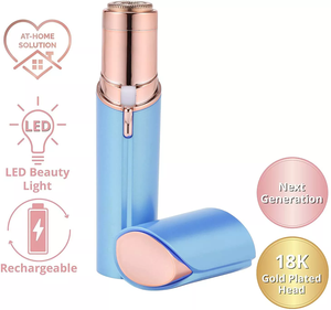 USB carga belleza multifuncional indoloro eléctrico 2-en-1 removedor de pelo portátil impermeable IPX4 Mini lápiz de cejas - Product Image 2