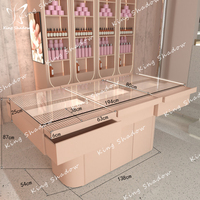 Présentoir de produits de beauté Présentoir de vitrine moderne Présentoir cosmétique Station de comptoir