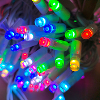 Guirlande lumineuse LED IP65, fil en caoutchouc blanc, connectable, 10m, 100 LED, contrôle par application, RGBW, décoration de Noël intelligente pour extérieur