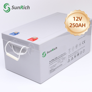 SUNRICH SR-12V-250AHメンテナンスフリーディープサイクルシックセルバッテリー12V 250AHエネルギー貯蔵用 - Product Image 2