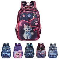 Sac à dos scolaire transfrontalier 2026 en polyester rigide 3D, motif football de dessin animé, imperméable, avec coussin d'air, pour le commerce extérieur (Sud)