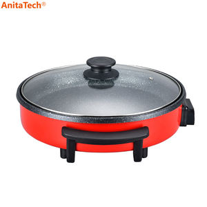 Máquina para Hacer Pizza Eléctrica de 3.2CM de Profundidad, 1500W, Antiadherente, Fácil de Limpiar, Sin Humo, en el <span class=keywords><strong>Mercado</strong></span>, en Venta, 1.4L - Product Image 4