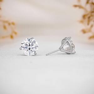 Boucles d'oreilles de luxe en diamant glacé avec clous en acier inoxydable de luxe pour femmes, idéales pour les tenues de soirée, vente en gros pour l'exportation - Product Image 2