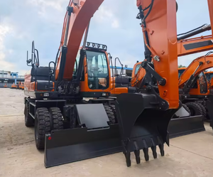 Excavatrice sur roues DEVELON DX210W 7B 21 T, pelle hydraulique mobile, moteur mécanique, machine de construction à grande vitesse, prête à être expédiée - Product Image 4