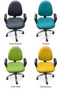 Chaise de bureau ergonomique réglable de haute qualité avec vérin à gaz, base métallique, design coloré pour le personnel de bureau et usage commercial - Product Image 4