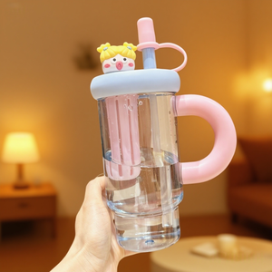 Tasse <span class=keywords><strong>de</strong></span> paille <span class=keywords><strong>de</strong></span> grande capacité <span class=keywords><strong>de</strong></span> haute qualité pour théière <span class=keywords><strong>de</strong></span> seau à glace d'été tasse en plastique résistante à la chaleur et <span class=keywords><strong>de</strong></span> haute qualité - Product Image 3