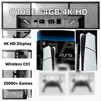 Console de jeu rétro RS5 64 Go/128 Go 30000+ 4K HD 3D avec deux manettes de jeu sans fil, prise US/EU