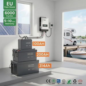 IP67 High Quality Storage <b>Battery</b> Long Cycle Lithium RV Marine Boat <b>Battery</b> <b>12V</b> 200Ah 100AH 314AH LiFePO4 <b>Battery</b> PACK with BMS - Product Image 1