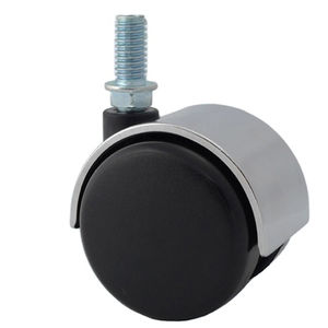 50 MM Twin 2-Zoll schwarz Nylon Möbel Lenkrad 30 kg Lade kapazität für Bürostuhl & Sofa Kranken häuser aus Kunststoff PP - Product Image 1