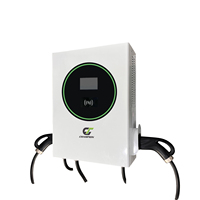 Nueva Estación de Carga Rápida para Vehículos Eléctricos de 40kw 60kw 80kw, Cargador de Pared CCS 1/CCS 2/GB/T IP54 con APP y RFID
