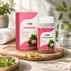 Fabricant en gros d'huile d'origan sauvage et de capsules de carvacrol de noix de coco, <span class=keywords><strong>antifongique</strong></span>, pour la santé et le bien-être du système immunitaire, en vrac - Product Image 3