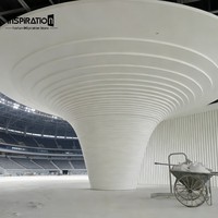 Rosace moderne en GRG pour plafond, pièce maîtresse décorative, médaillon de plafond
