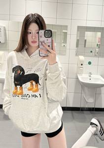 Felpe Unisex autunnali oversize Unisex lavorate a maglia in cotone ecologico e comodo elegante <span class=keywords><strong>illustrazione</strong></span> del cane di montagna Bernese - Product Image 5