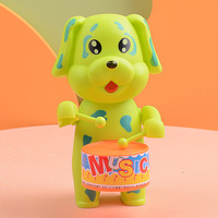 Jouet éducatif pour enfants de haute qualité, créatif, écologique, en plastique, tambour amusant, lapin mignon, animaux à remonter, jouet à remonter