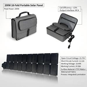 <span class=keywords><strong>Panneau</strong></span> <span class=keywords><strong>solaire</strong></span> pliable 200W, 182 cellules mono, tissu ETFE mat imperméable, chargeur <span class=keywords><strong>solaire</strong></span> portable, <span class=keywords><strong>tension</strong></span> en circuit ouvert 23.76V - Product Image 4