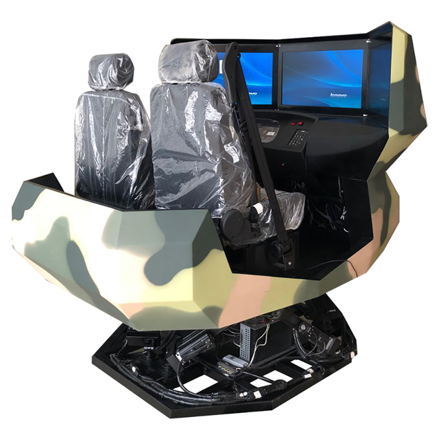 6-Degree-of-Freedom Car and Truck Driving Simulator for Driving School Training Made of Durable Plastic and Steel