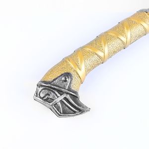 Hacha de plástico para decoración de Halloween, arma de fiesta, disfraz, accesorio de cosplay aterrador, juguete, hacha de batalla con sangre - Product Image 4