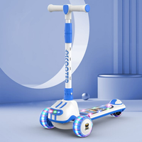 Trottinette pliable à trois roues pour enfants avec musique et lumières, modèle Foire de Canton 2026