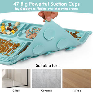 Prodotti per Animali Domestici OEM di Alta Qualità, Tappetino Multifunzionale per Alimentazione Lenta di Cani e Gatti con Trattamento Superficiale UV, Set in Silicone - Product Image 5