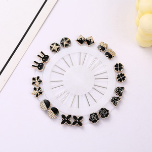 Nouveau Design Broches Papillon Dorées Épingles de Sécurité Clips Hijab Accessoires Broches de Foulard pour Femmes Musulmanes - Product Image 6